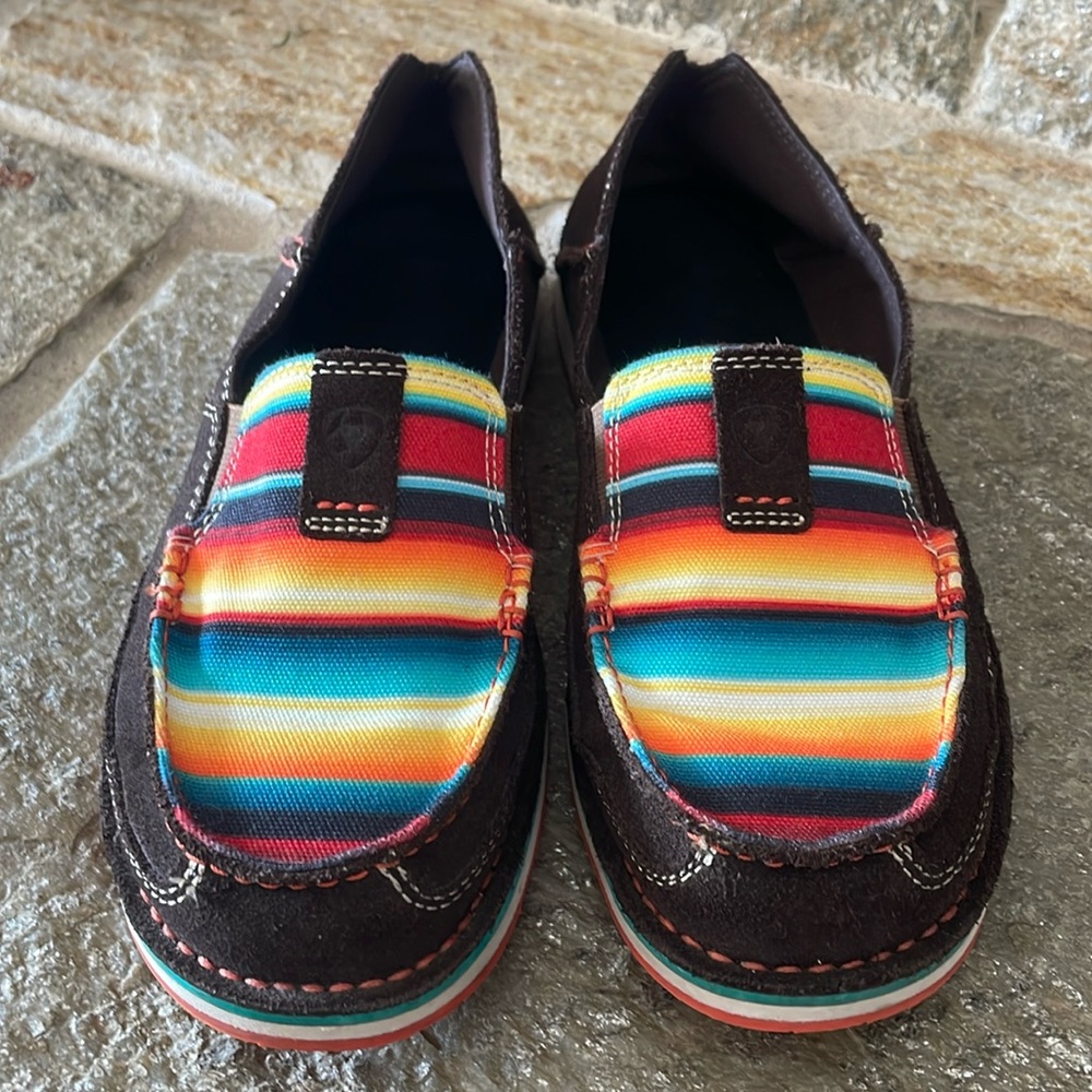 Ariat Multicolor Striped Flats